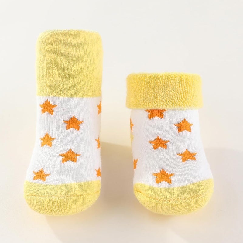 MAMIMAKA Newborn Baby Boy Girl Caps Mittens Socks Set Cotton Baby Essentials Accessories (Hats+Gloves+Socks) - Image 5